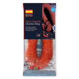 Spicy Spanish chorizo ring, dry cured pork sausage (British brand)