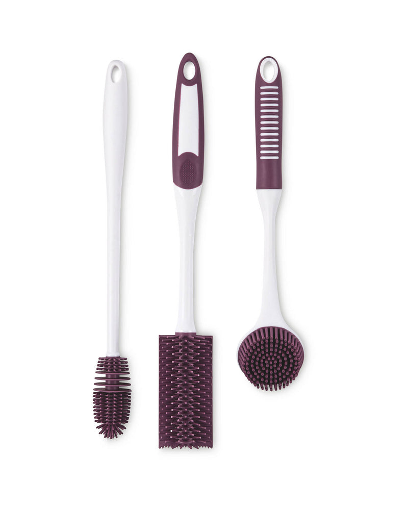 Reusable Silicone Kitchen Cleaning Brushes and Sponges