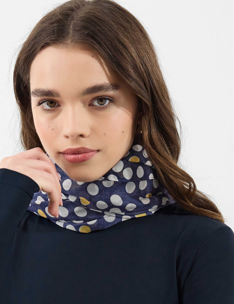 Accessorize spot print scarf polyester, imported from the UK