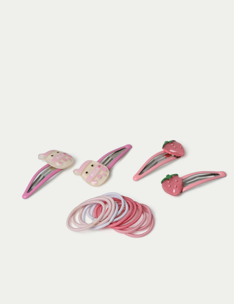 Squishmallows Strawberry Milkshake hair accessory, imported from the UK