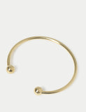 Stainless steel ball cuff bracelet - British product