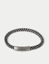 M&S Stainless Cord and Chain Bracelet- Buy online at McGrocer