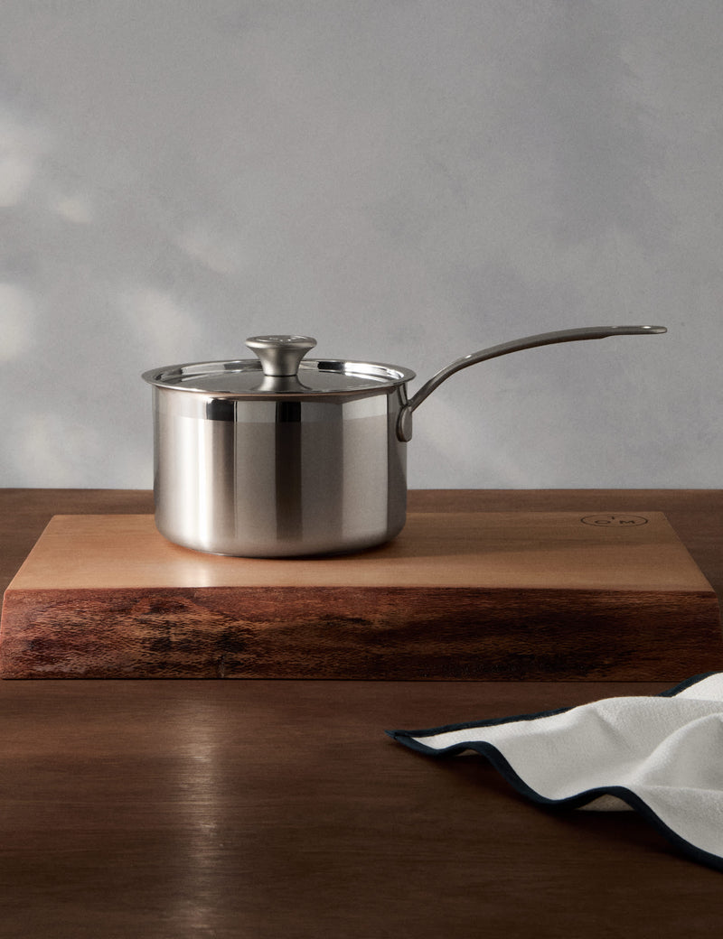M&S X Tom Kerridge stainless steel 18cm saucepan (British brand)
