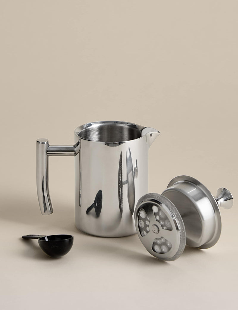 Stainless steel 3 cup cafetiere, UK version