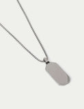 Stainless steel dog tag necklace (British brand)