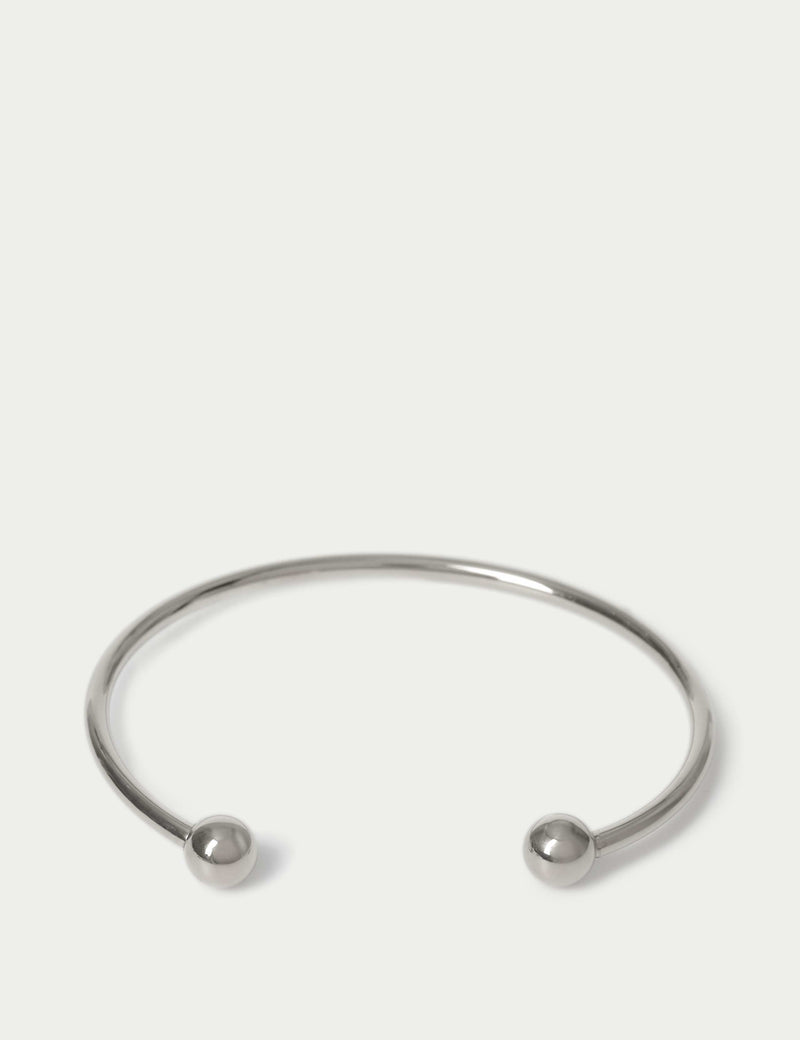 Stainless steel gold tone ball cuff bracelet, imported from the UK