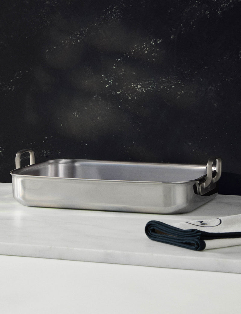 M&S stainless steel roasting tray (British brand)