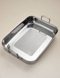 M&S stainless steel roasting tray (British brand)