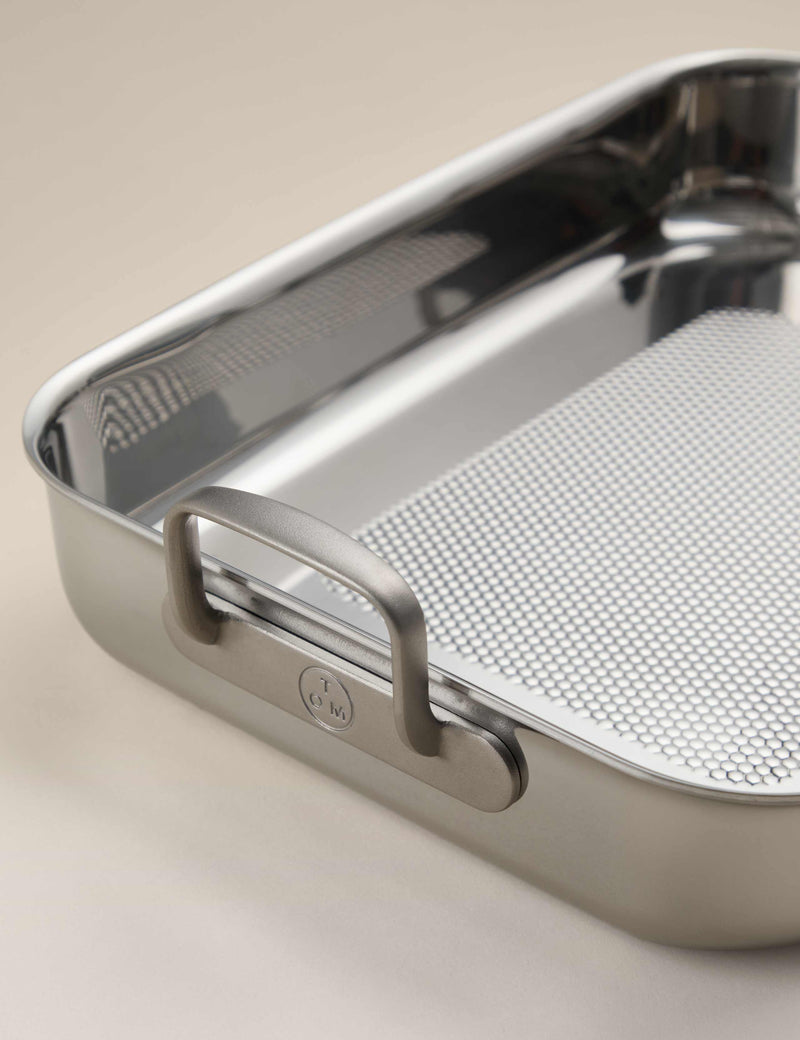 M&S stainless steel roasting tray (British brand)