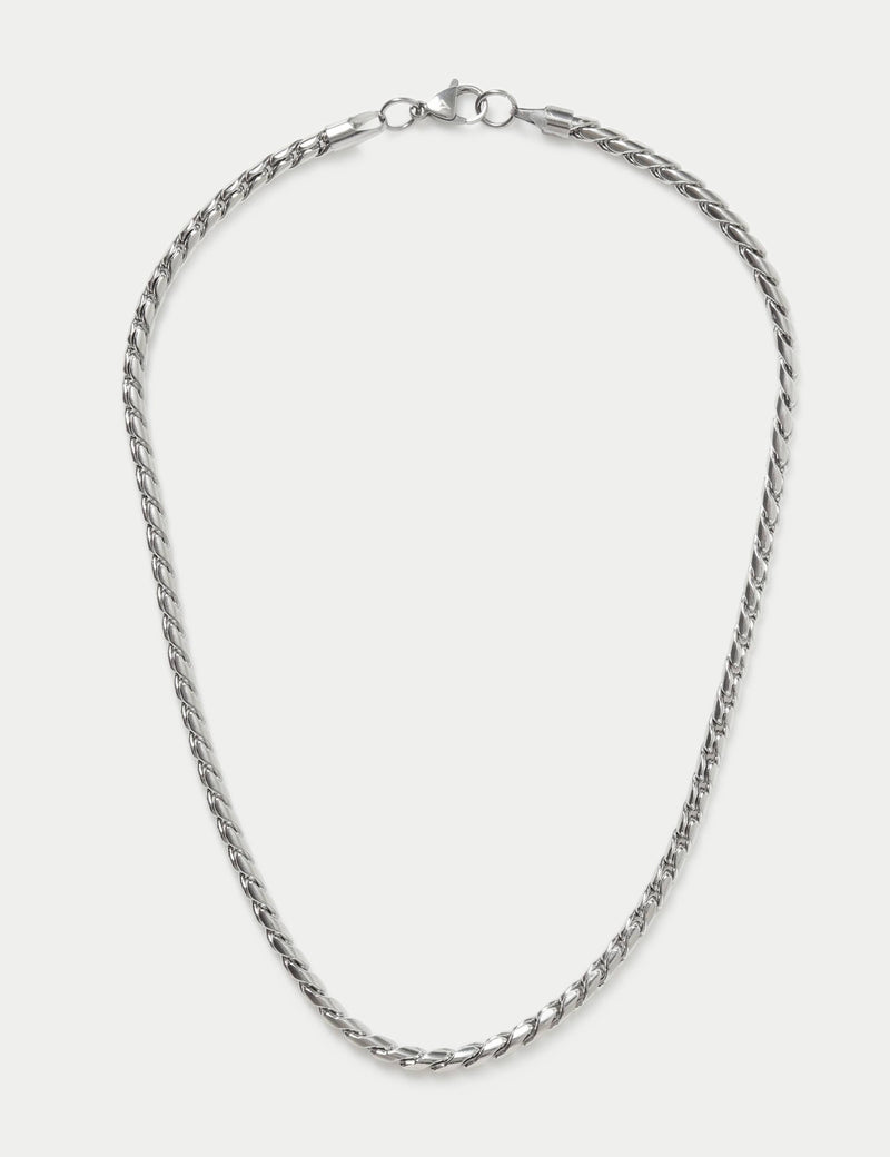 Stainless steel rope chain necklace (British brand)
