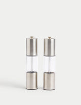 M&S Stainless Steel Salt and Pepper Mills Set- Buy online at McGrocer