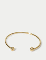 M&S Stainless Steel Silver Tone Ball Cuff Bracelet- Buy online at McGrocer