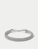 M&S Stainless Steel Silver Tone Chunky Chain Bracelet- Buy online at McGrocer