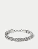 Stainless steel chunky chain bracelet silver tone, imported from the UK