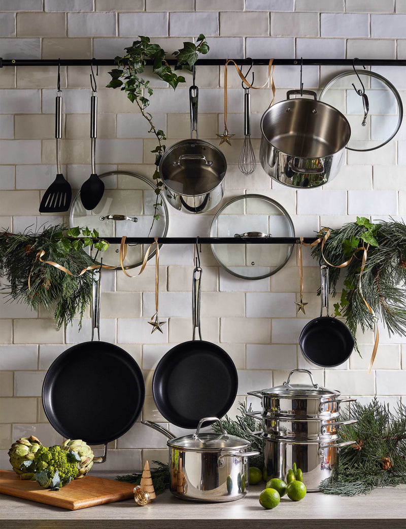Stainless steel solid spoon (British brand)