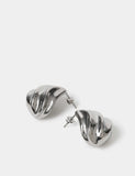 Boucles d'oreilles clous en forme de larme en acier inoxydable (marque britannique)