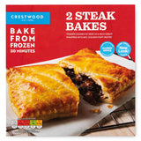 Steak bakes 2 pack 2x140g beef and gravy, imported from the UK