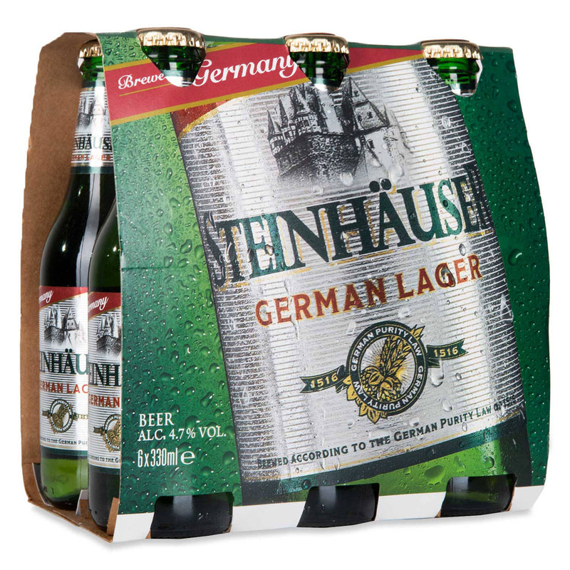 Steinhauser lager beer six pack lactose free, UK version