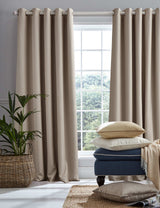 M&S Laura Ashley Stephanie Eyelet Blackout Curtains- Buy online at McGrocer
