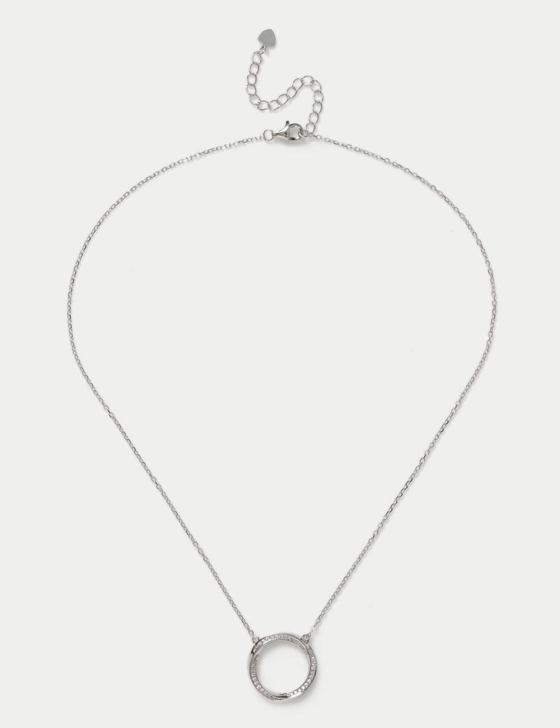 Sterling silver earring necklace set - British product
