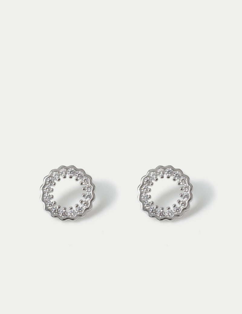 Sterling silver earring necklace set - British product