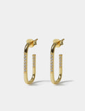 Gold plated sterling silver earrings, imported from the UK