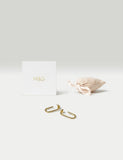 Gold plated sterling silver earrings, imported from the UK