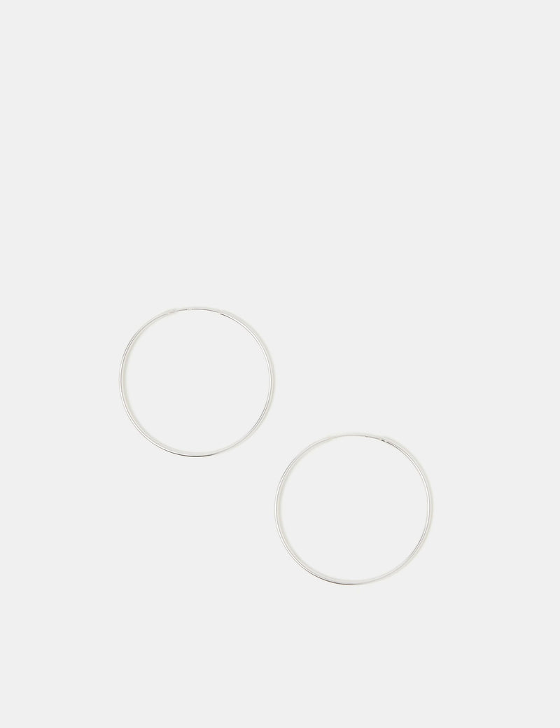 Accessorize sterling silver hoop earrings 40mm, UK version