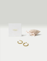 M&S Sterling Silver Twist Detail Hoop Earrings- Buy online at McGrocer