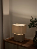 Stone effect table lamp with ceramic base, imported from the UK