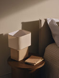 Stone effect table lamp with ceramic base, imported from the UK