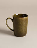 Straight side reactive glaze stoneware mug (British brand)