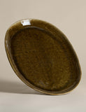 Straight Side Reactive Glaze Oval Platter