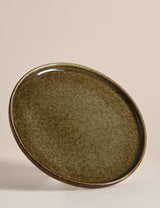 M&S Straight Side Reactive Glaze Stoneware Side Plate- Buy online at McGrocer