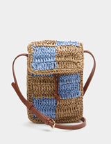 M&S M&S Straw Checkerboard Cross Body Bag- Buy online at McGrocer