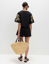 M&S M&S Straw Drawstring Bucket Bag- Buy online at McGrocer