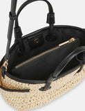 Whistles straw mini tote bag with cross-body strap - British product