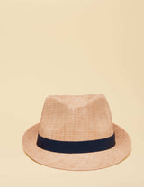 M&S Joules Straw Trilby Hat- Buy online at McGrocer