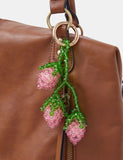 Accessorize strawberry beaded bag charm, imported from the UK