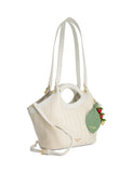 Dune London strawberry charm striped cross body tote bag, UK version