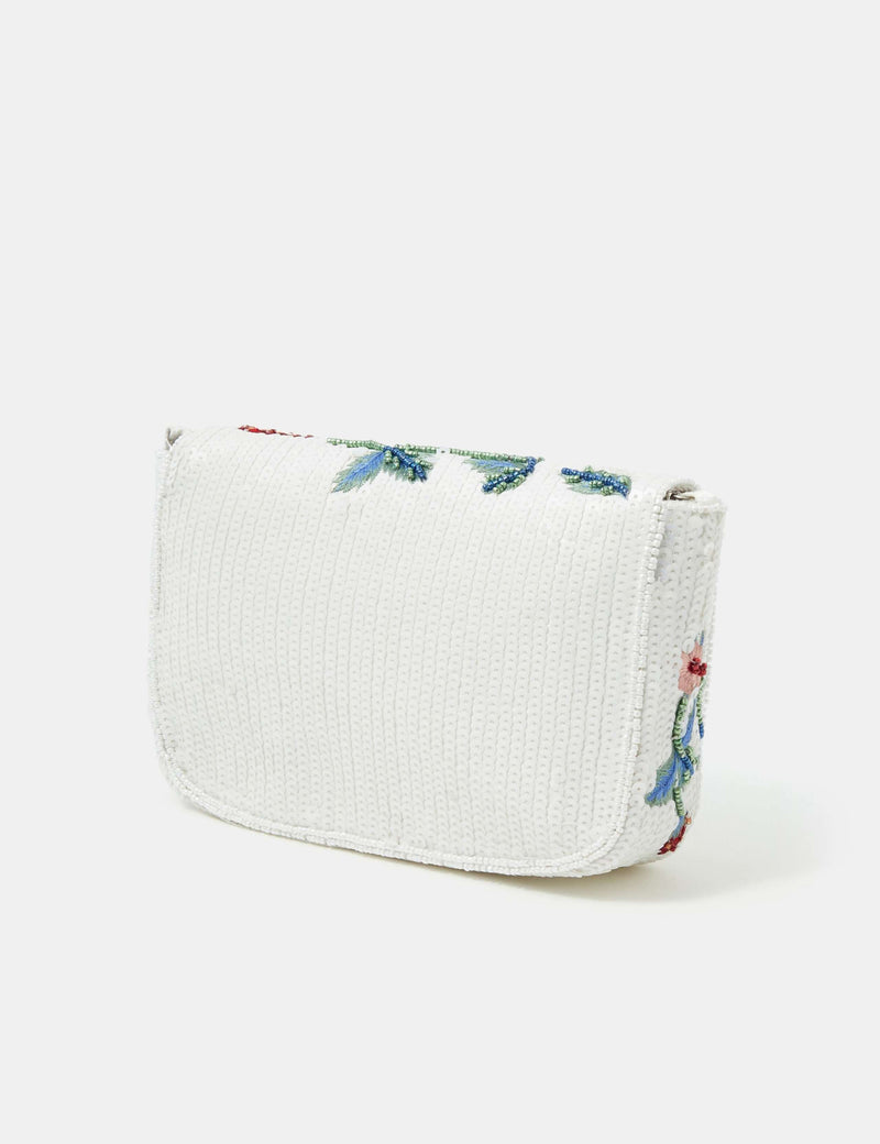 Accessorize strawberry sequin clutch bag (British brand)