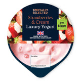 Strawberry and Cream luxury yogurt made with British milk (British brand)