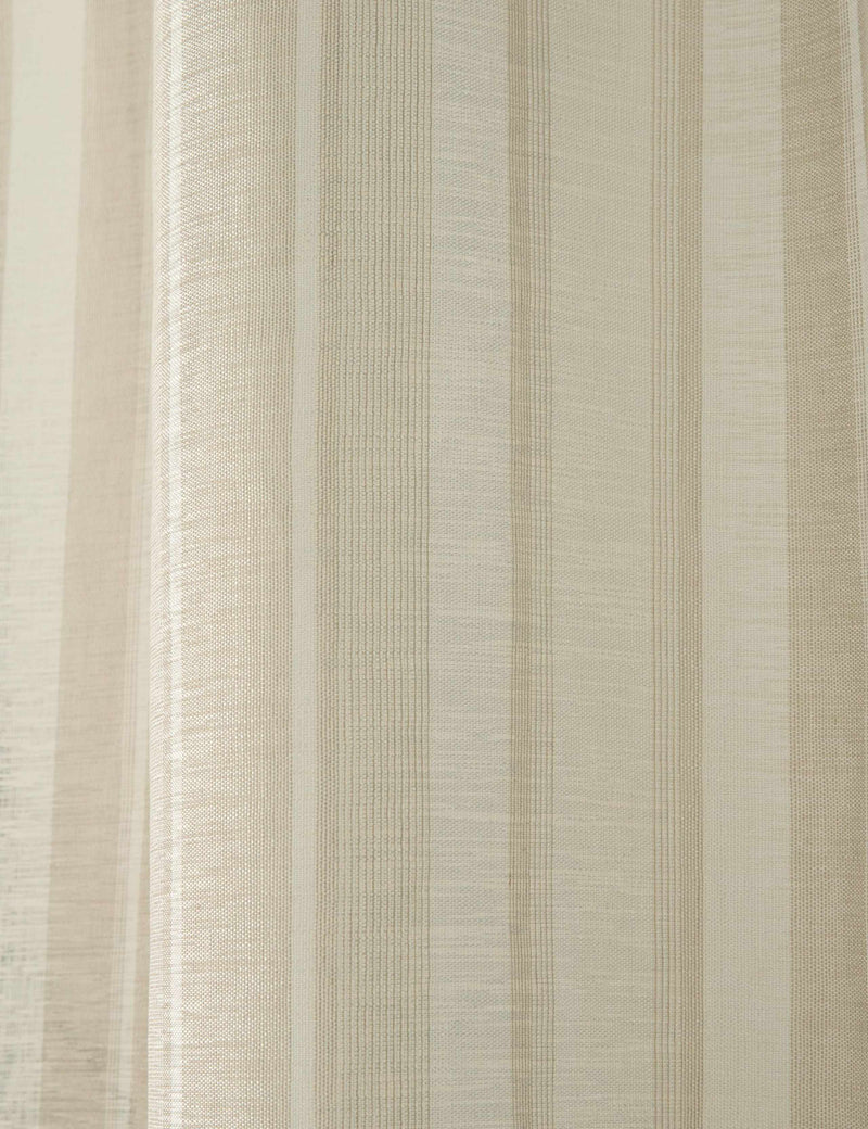 Laura Ashley sheer voile stripe curtain panel, UK version