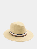 M&S M&S Striped Band Fedora Hat- Buy online at McGrocer