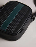 Ted Baker striped faux leather messenger bag, UK version