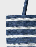 Crew Clothing striped woven shoulder bag (British brand)
