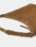Accessorize suede shoulder bag with buckle strap (British brand)