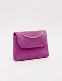 Phase Eight suede clutch bag with chain strap (British brand)