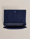Hobbs suede clutch bag with detachable strap (British brand)