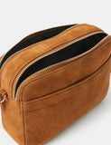 Accessorize suede cross body camera bag - British product
